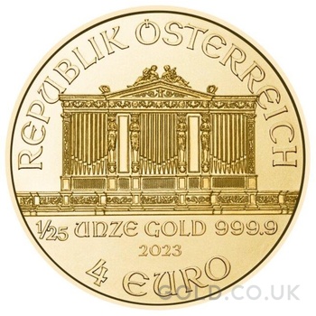 2023 1/25oz Austrian Gold Philharmonic Coin
