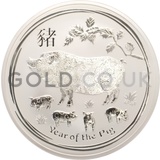 Silver Year of the Pig 10oz (2019)