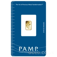 1g PAMP Rosa Gold Bar