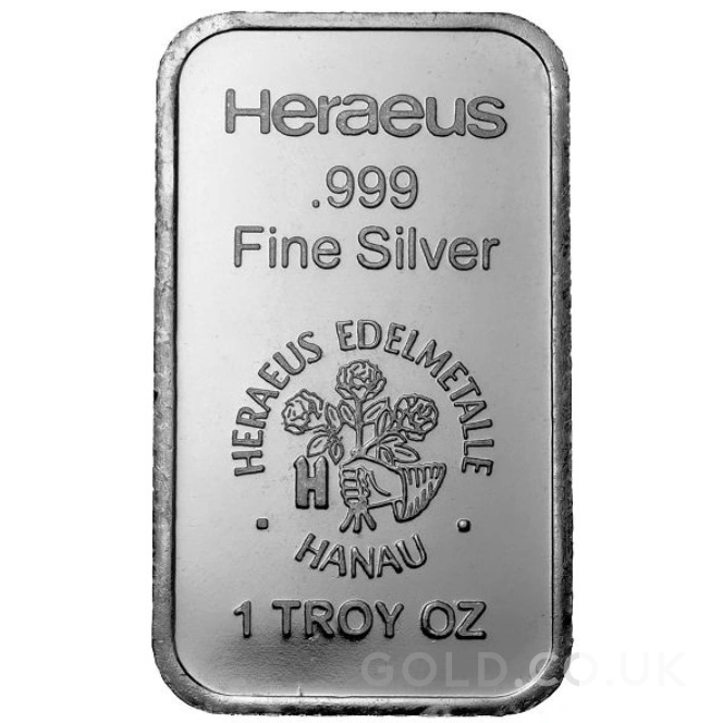 1oz Silver Bar Argor-Heraeus