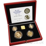 Gold Proof Sovereign Four Coin Boxed Set (1997)