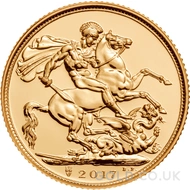 2017 Gold Sovereign Coin Elizabeth II