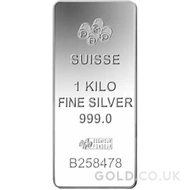 1 Kilo PAMP Minted Silver Bar