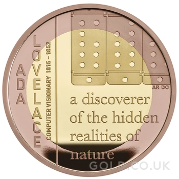 2023 Proof £2 Gold Coin Ada Lovelace Boxed