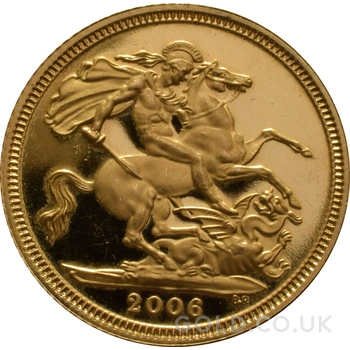 2006 Proof Gold Half Sovereign Boxed