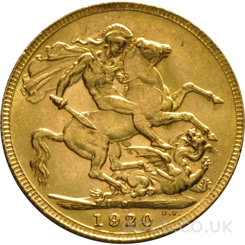 1920 Gold Sovereign Coin George V Perth