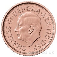 King Charles III Gold Half Sovereign