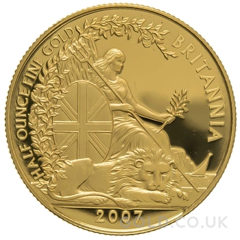2007 Proof 1/2oz Gold Britannia Coin