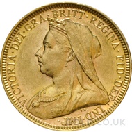 Victoria, Old Veiled Head - Gold Sovereign