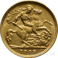 1905 Gold Half Sovereign Coin Edward VII