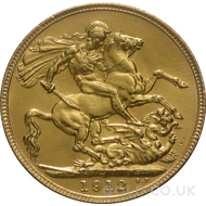 1912 Gold Sovereign Coin George V 