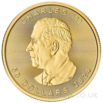 2024 Canadian Maple Leaf Gold Coin 1oz