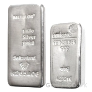 Storage - VAT Free 1 Kilo Silver Bullion Bar