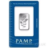 10g PAMP Rosa Silver Bar
