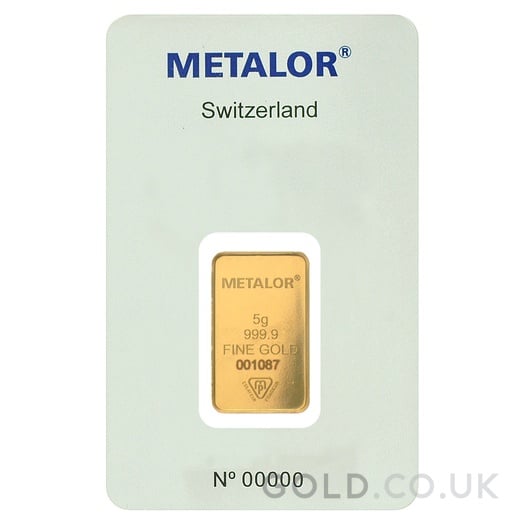 5g Gold Bar Metalor
