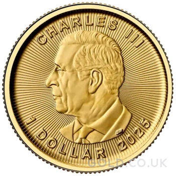 2025 1/20oz Canadian Maple Leaf Gold Coin
