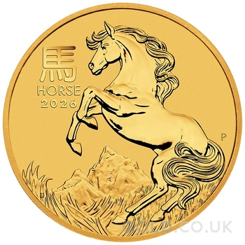 2026 Year of the Horse Gold Coin 1/4oz Perth Mint Australian Lunar Series