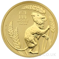 Gold Perth Mint Year of the Mouse 1oz (2020)
