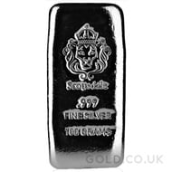 100g Scottsdale Silver Bar