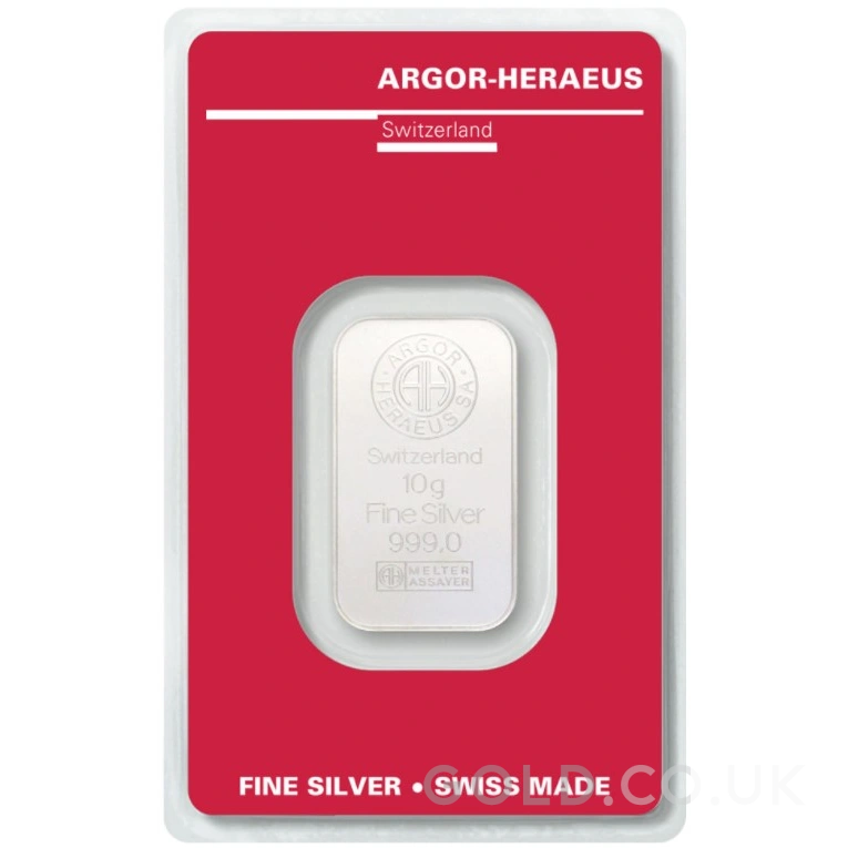 10g Silver Bar Argor-Heraeus