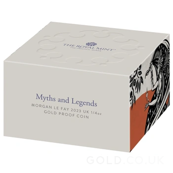 2023 Proof Morgan le Fay Gold Coin Myths & Legends 1oz Boxed