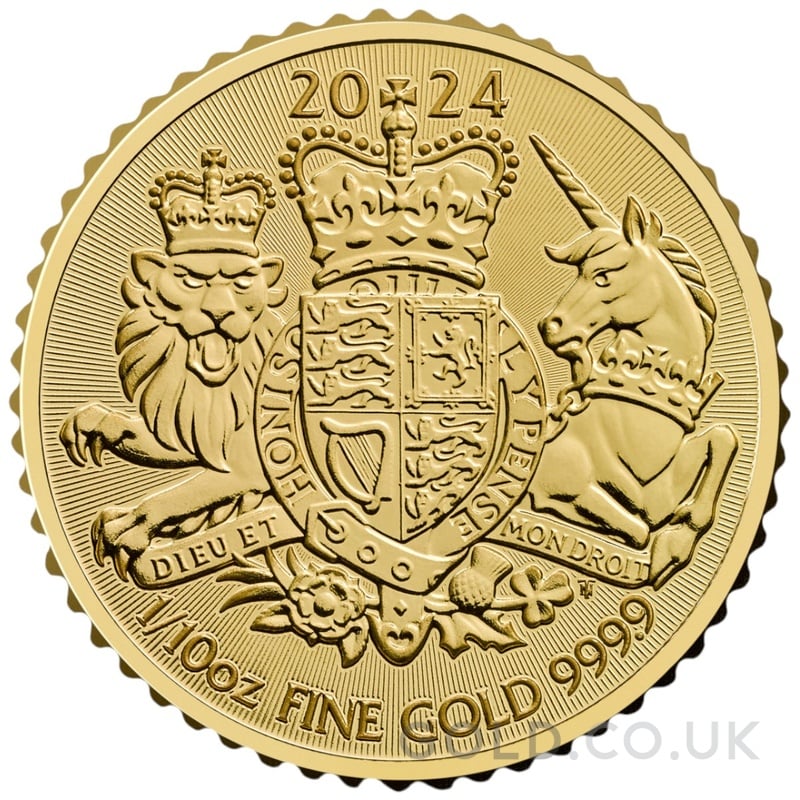 2024 1/10oz Royal Arms Gold Coin
