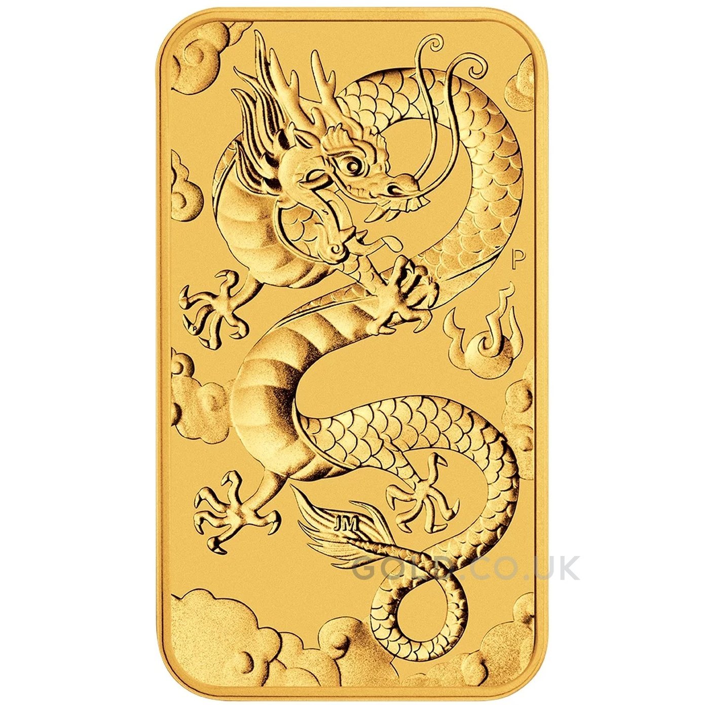2020 1oz Dragon Rectangular Gold Bar
