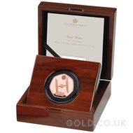 2024 TIE Fighter Fifty Pence Proof Gold Coin Boxed