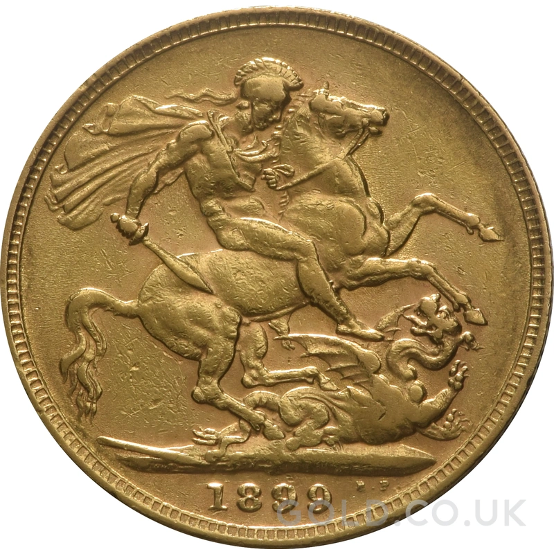1899 Gold Sovereign Coin Queen Victoria Old Head