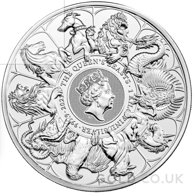 2021 1kg Queen's Beasts Completer Silver Coin