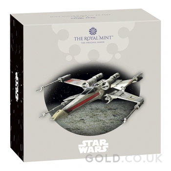 2024 1oz X-Wing Star Wars Proof Gold Coin Boxed