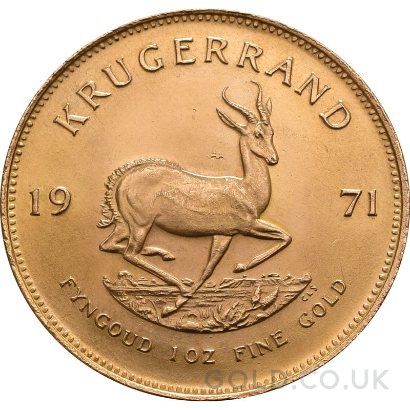 1971 Krugerrand Gold Coin 1oz