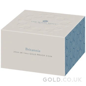 2024 Britannia 1/4oz Gold Proof Coin Boxed
