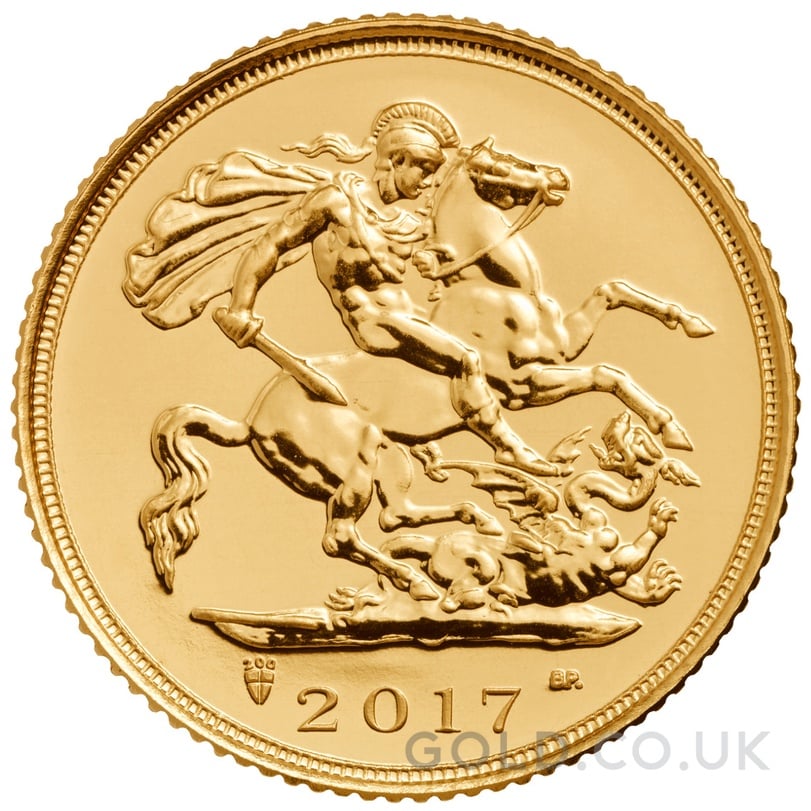 2017 Gold Half Sovereign Elizabeth II Fifth Head