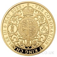 King Charles III Coronation 1oz Gold Proof Coin Boxed (2023)
