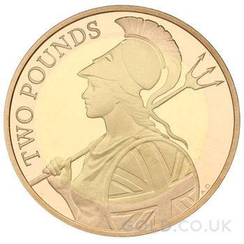 2015 Proof £2 Coin Gold Double Sovereign Definitive Britannia