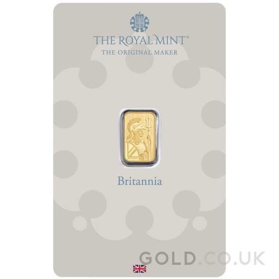 1g Gold Bar Britannia Minted
