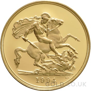 1994 Proof Gold Sovereign 4 Coin Set Boxed
