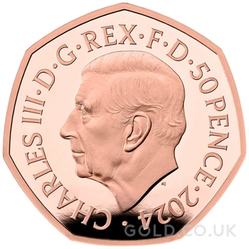 2024 Proof 50p Team GB Olympics Gold Coin Boxed