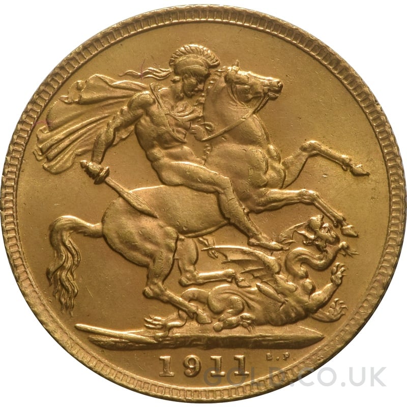1911 Gold Sovereign Coin George V