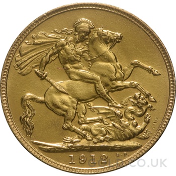 1912 Gold Sovereign Coin George V