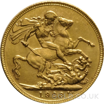 1923 Gold Sovereign Coin George V Melbourne