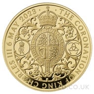 King Charles III Coronation 5oz Proof Gold Coin Boxed (2022)