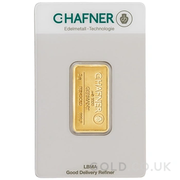 5g Gold Bar C. Hafner Minted