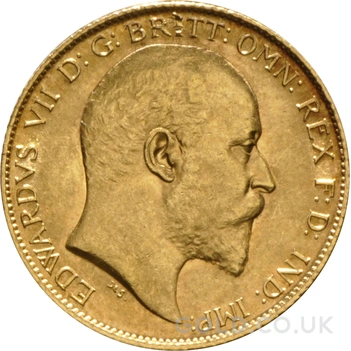 1907 Gold Half Sovereign Edward VII