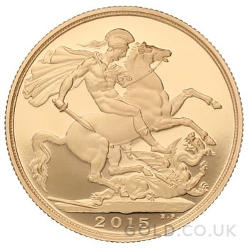 2015 Proof £2 Coin Gold Double Sovereign