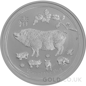 2019 Year of the Pig Silver Coin 1oz Perth Mint Australian Lunar Series