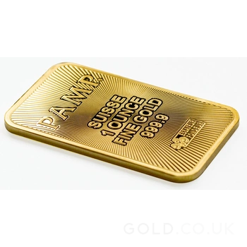 1oz Gold Bar PAMP Suisse Minted