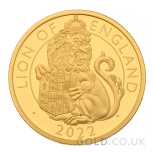 Lion of England - 1oz Tudor Beasts Proof Gold Coin Boxed (2022)