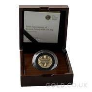 2016 Beatrix Potter Fifty Pence Proof Gold Coin Boxed